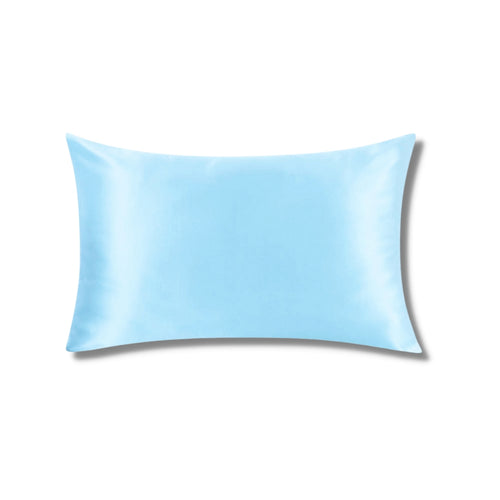 Silk Pillowcase - Sky Blue - King - SILKEDGED MULBERRY SILK Co.
